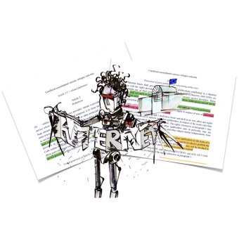 Kadr z animacji przeciwko dyrektywie UE w sprawie praw autorskich